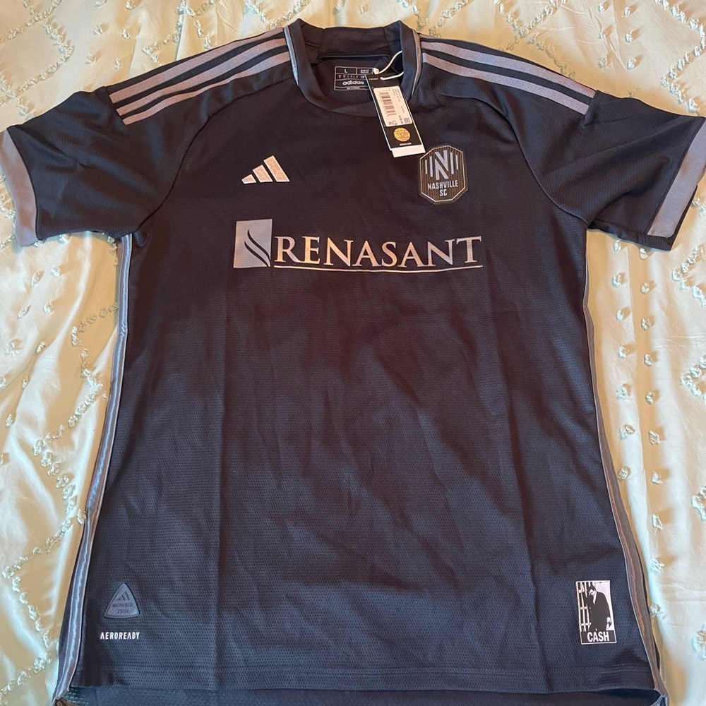 Adidas Nashville SC Man In Black Jersey